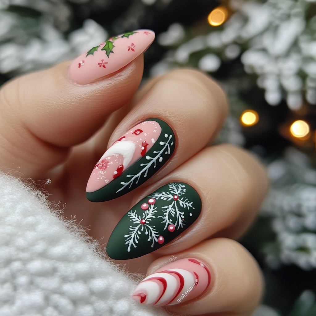 25 Festive Christmas Nail Designs That Will Make Your Holidays Sparkle