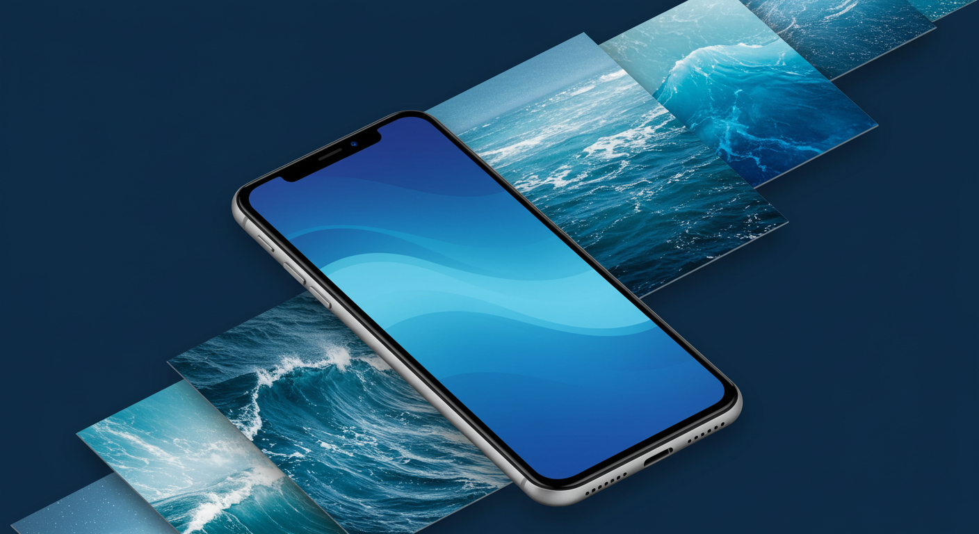 Blue Phone Wallpaper: Transform Your Screen with Stunning Blue Designs